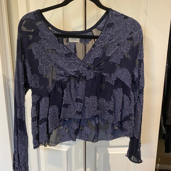aritzia floral blouse